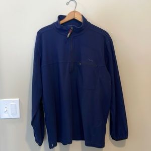 L.L. Bean midweight thermal quarter zip shirt.